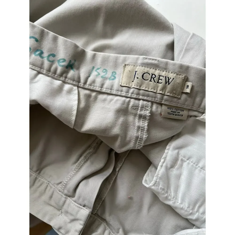 J. Crew 100% Cotton Casual Khaki Chino Shorts Size 38 SG